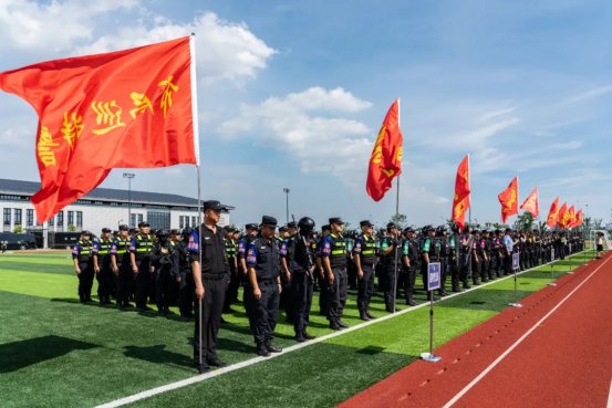 赢金配资网 “苏超”场外“战狼”这样炼成! 南通巡特警37℃高温砺兵锻铁军